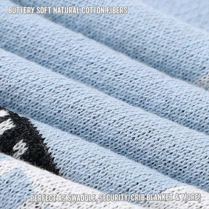 100% Luxury Cotton Swaddle Receiving Baby Blanket - Llama