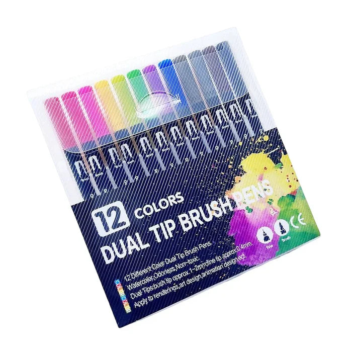 12 colors - black packaging