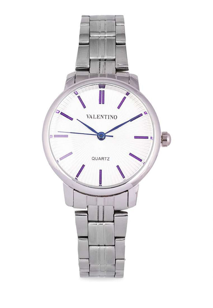 Valentino 20122327-WHITE DIAL Silver Stainless Strap for Women-Watch Portal Philippines