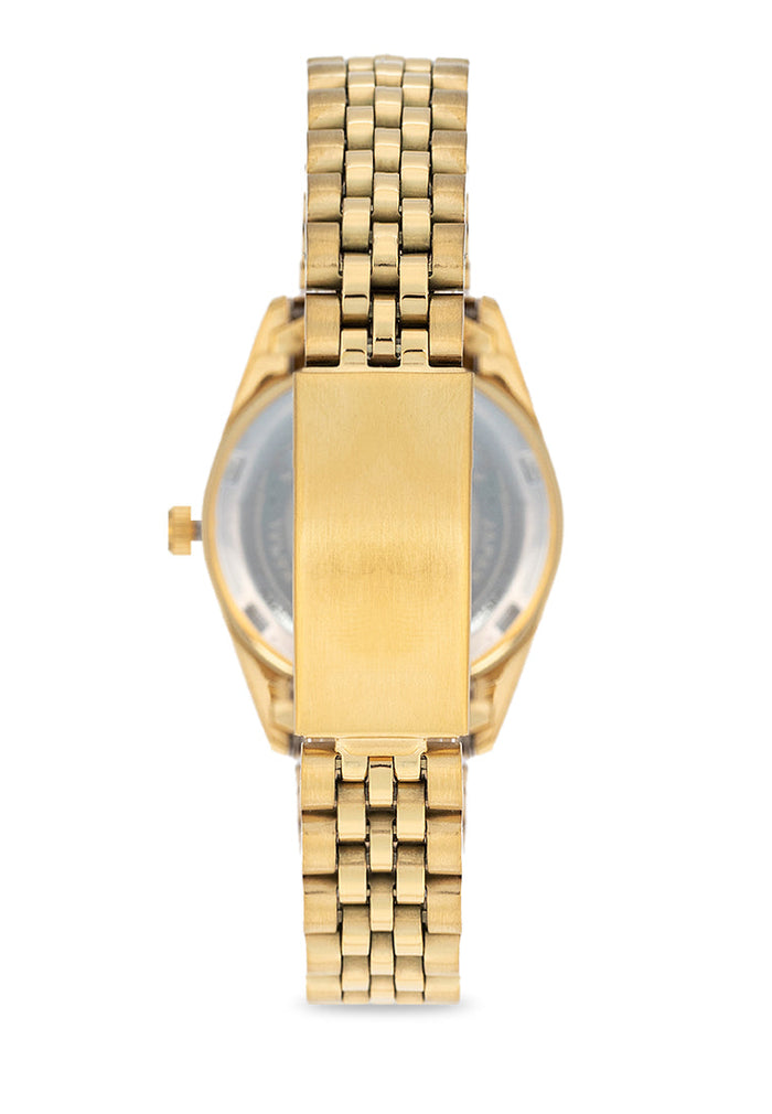 Valentino 20122403-GOLD - BLACK DIAL Stainless Steel Strap Analog Watch for Women-Watch Portal Philippines