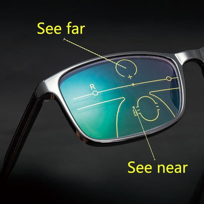 2020 Newest Progressive Reading Glasses Men Anti Blue Light - foxberryparkproducts