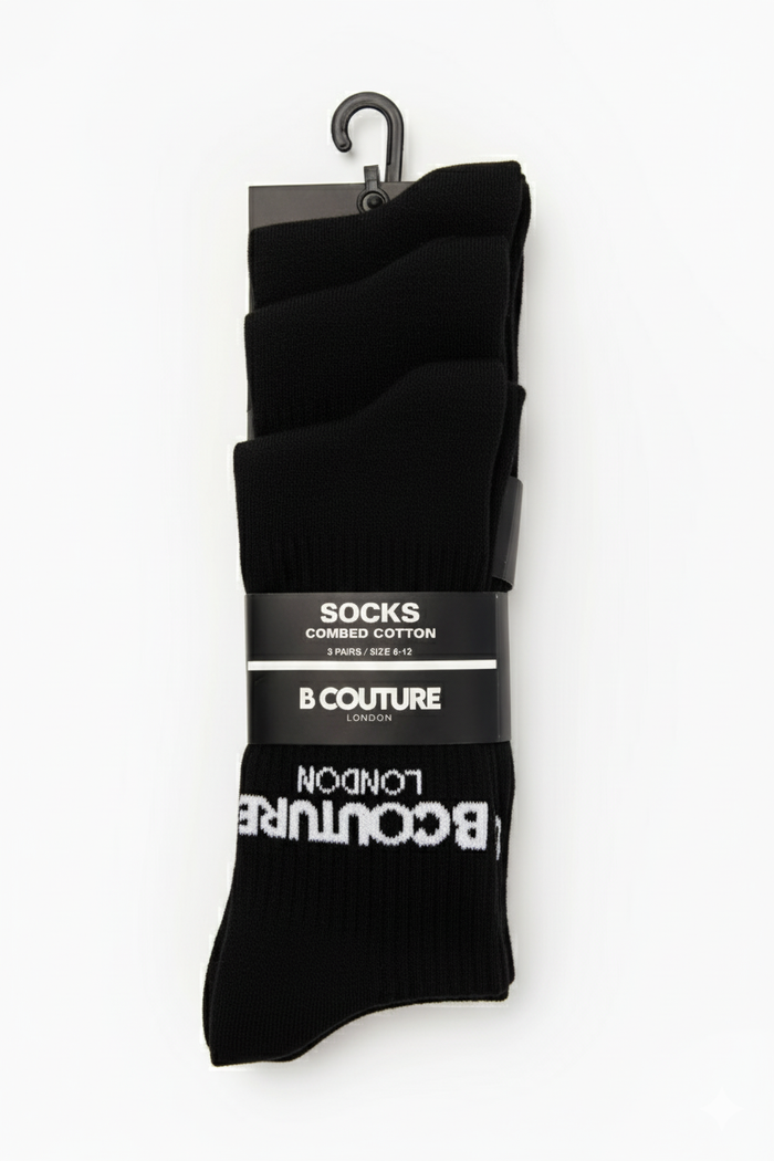 3-Pack Socks - Black