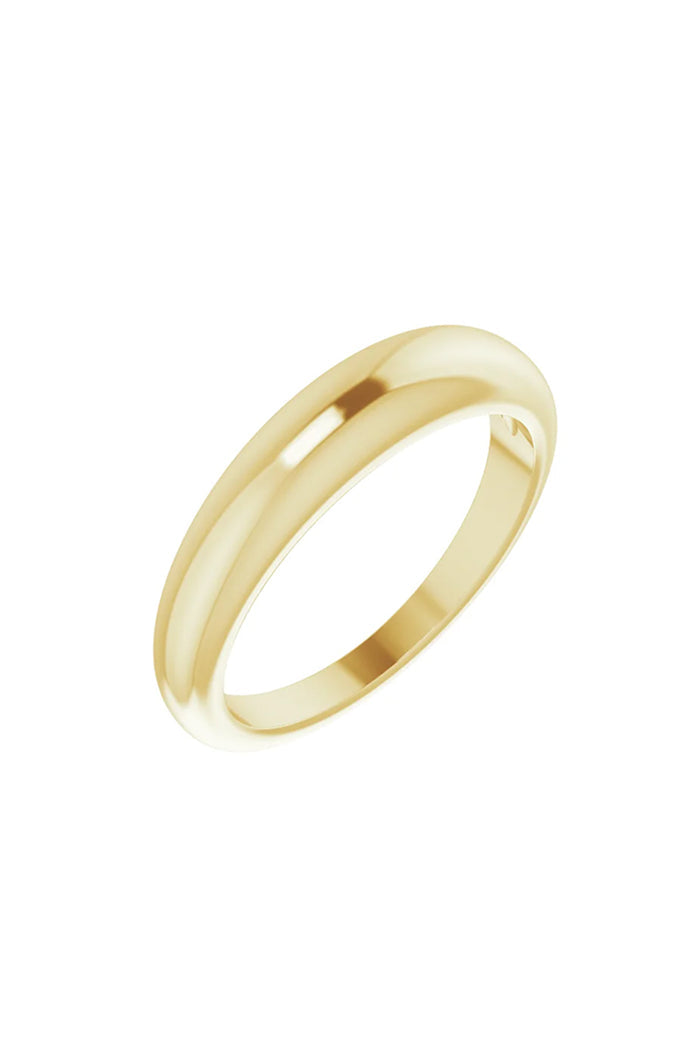 4mm Petite Dome Ring - Yellow Gold