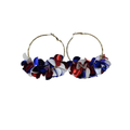 4th of July - Sprinkle Hoop Earrings