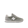 A mobile app listing page showing a gray and white New Balance 515 sneaker for boys, with the text 'BOYS LITTLE KID 515 SNEAKER' and a price of $59.99.