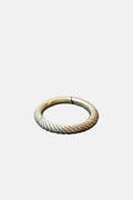 925 SILVER rib engraved design bangle image 0