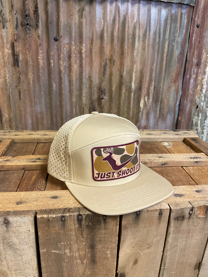 Cactus Alley "Just Shoot it" White Trial Camo Snapback