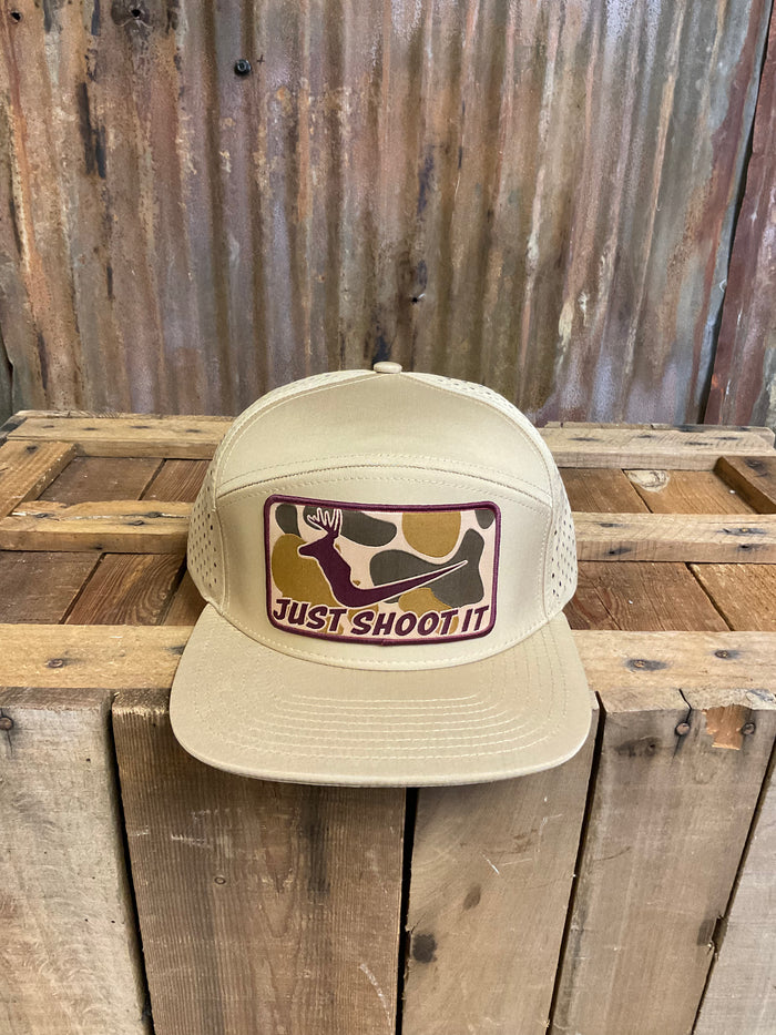 Cactus Alley "Just Shoot it" White Trial Camo Snapback
