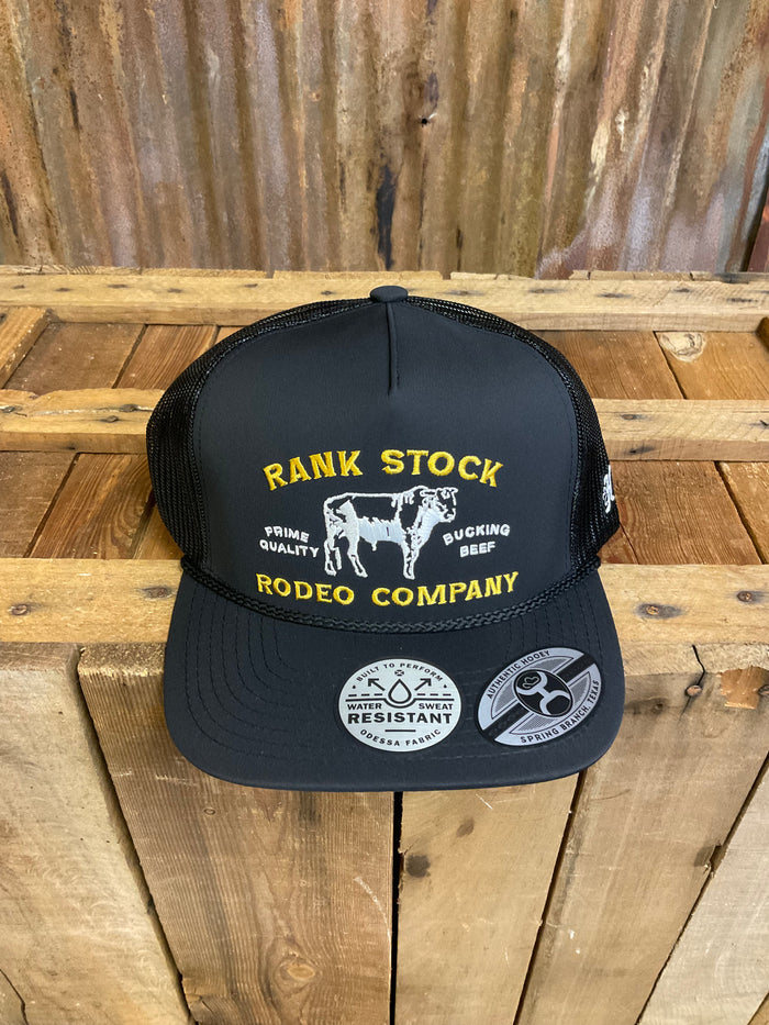 Hooey "Rank Stock" Black and Yellow Ballcap