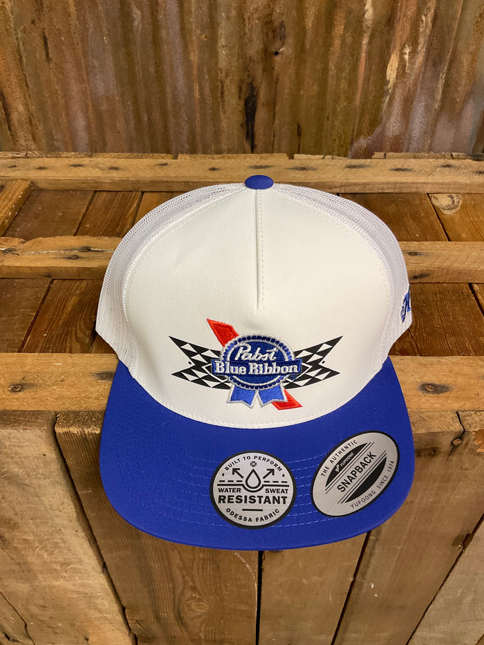 Hooey "Pabst Blue Ribbon" White/Blue Ballcap
