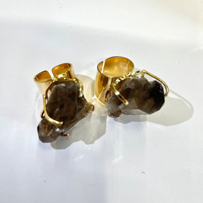 Cuff Crystal Ring