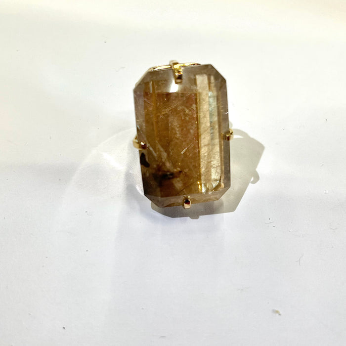 Cuff Crystal Ring