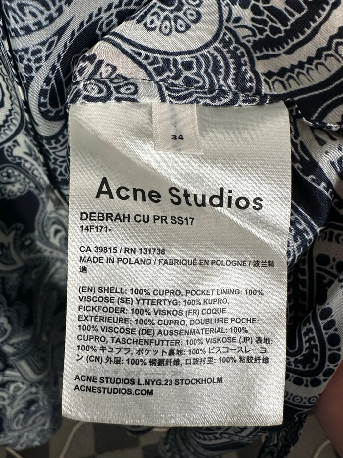 Acne Studios Debrah Cu Pr Ss17-tunika