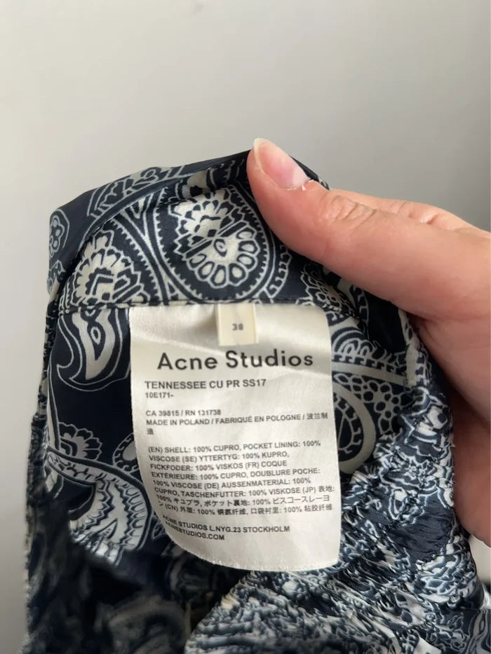 Acne Studios Tennessee Cu Pr Ss17-byxor