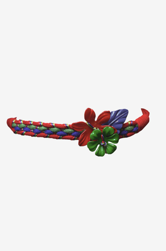 Acrylic Flowers Stretch Rope Belt image 0