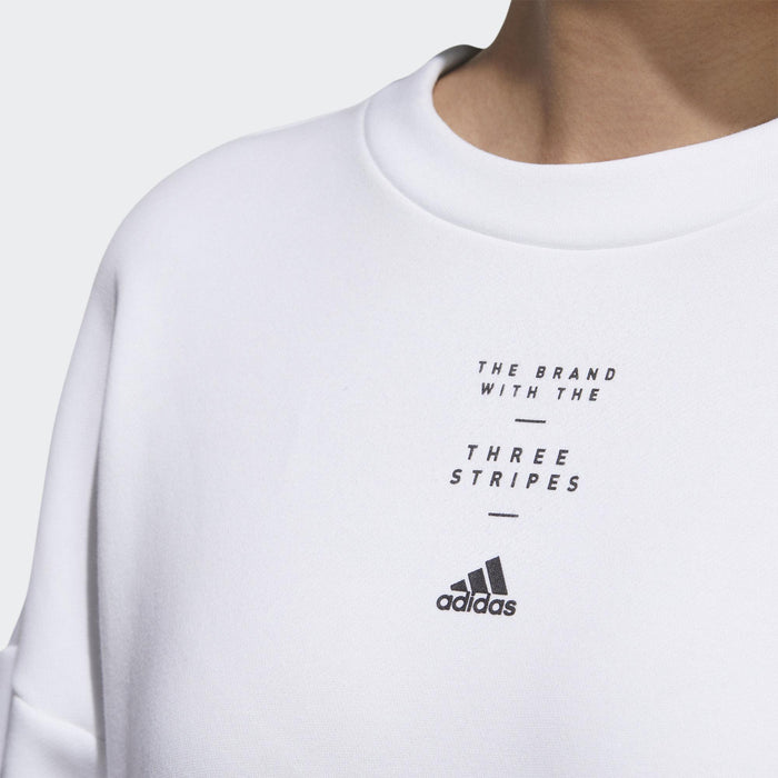 Adidas loose fit white W STL sweet shirt GF7022