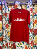Adidas red Cotton T-shirt