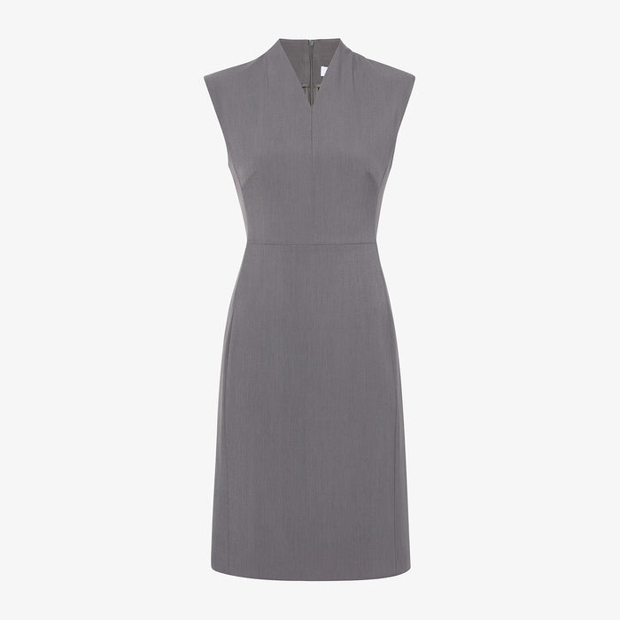 Packshot image of the Aditi Dress in Steel Gray