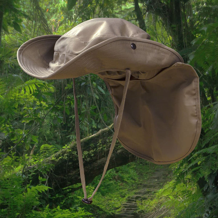 Adjustable Boonie Hat with Neck Cover
