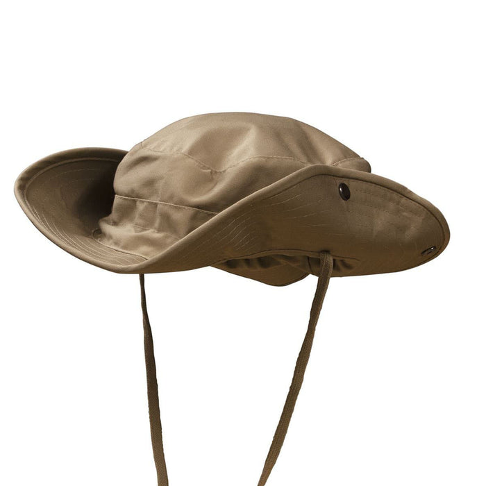 all-weather Boonie hat with removable neck cover for 360-degrees of sun defense, has adjustable headband and map pocket inside