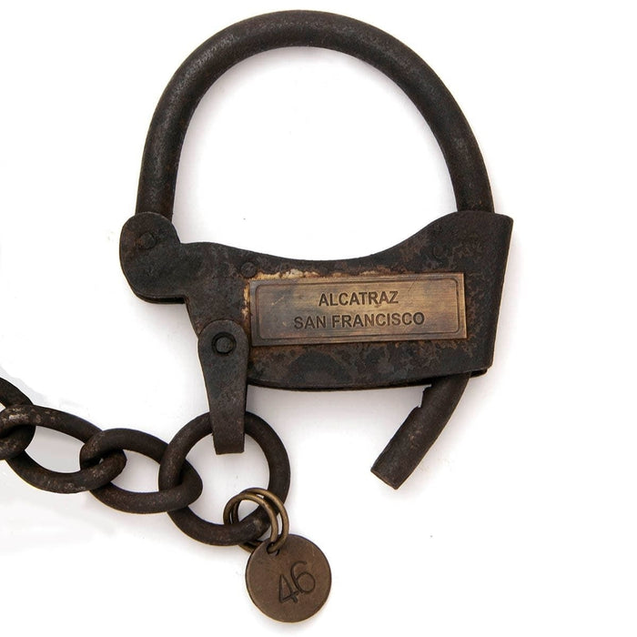 Close Up of Alcatraz Hand Cuffs