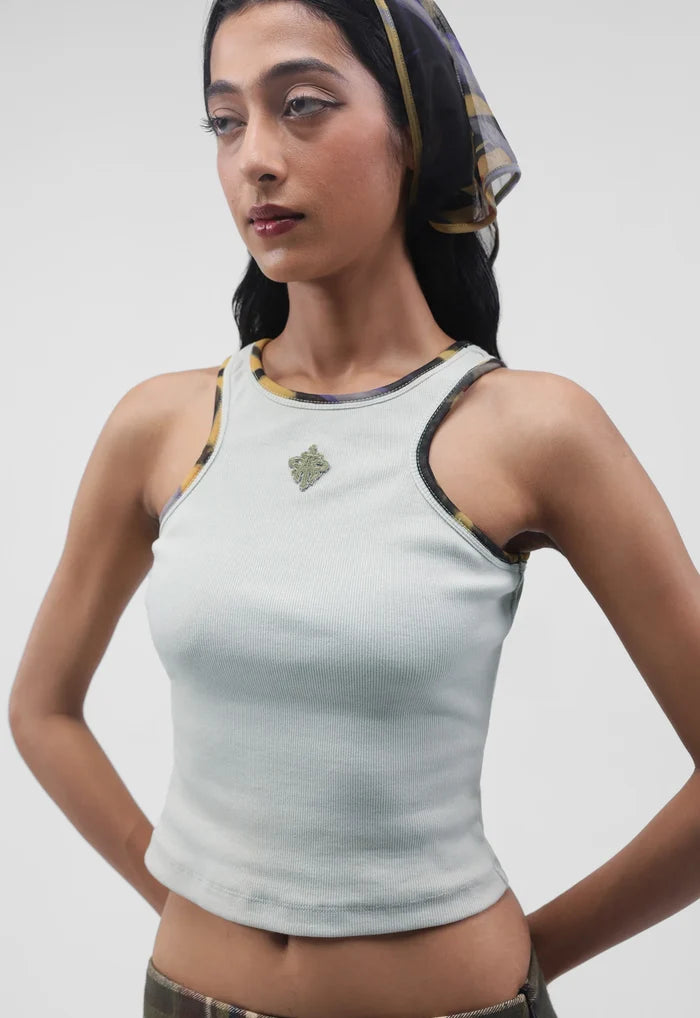 Alpha Cross Reversible Ribbed Tank Top