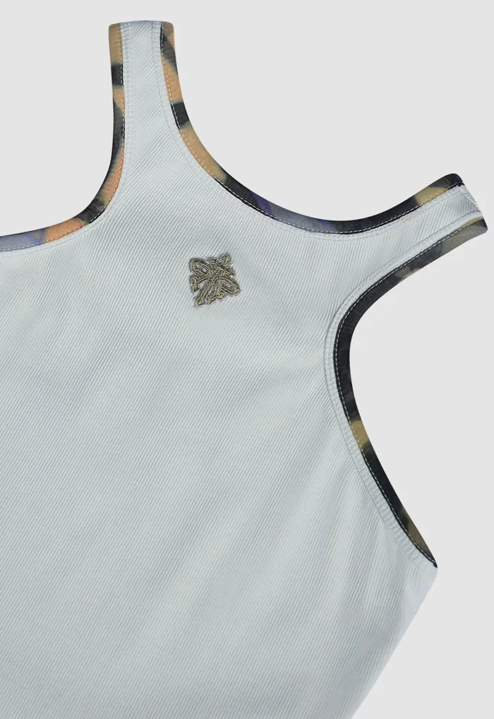 Alpha Cross Reversible Ribbed Tank Top