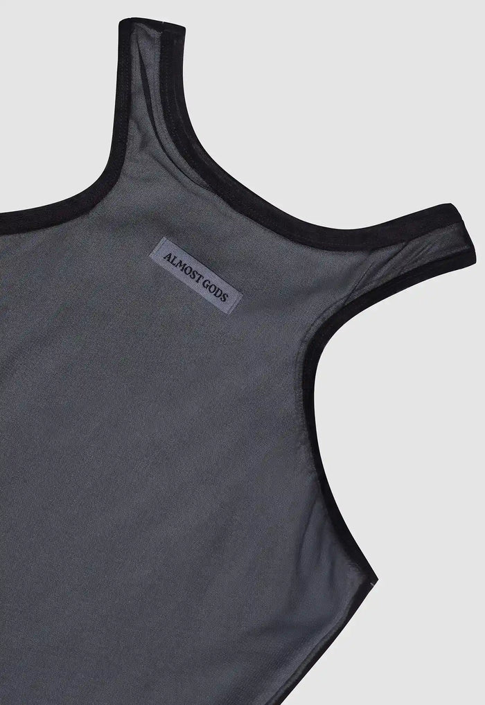 Alpha Cross Reversible Ribbed Tank Top