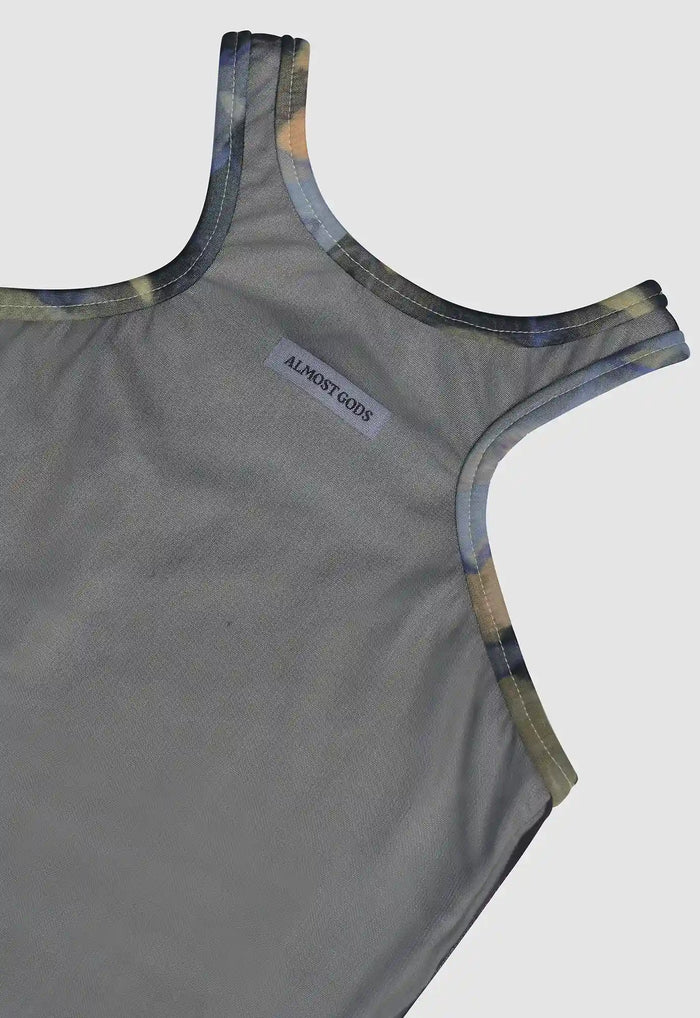 Alpha Cross Reversible Ribbed Tank Top