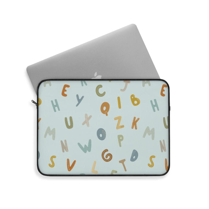 Kids Laptop Sleeve Alphabet, Kids Tablet iPad Cover, Kids IT Accessories | Pippa + June
