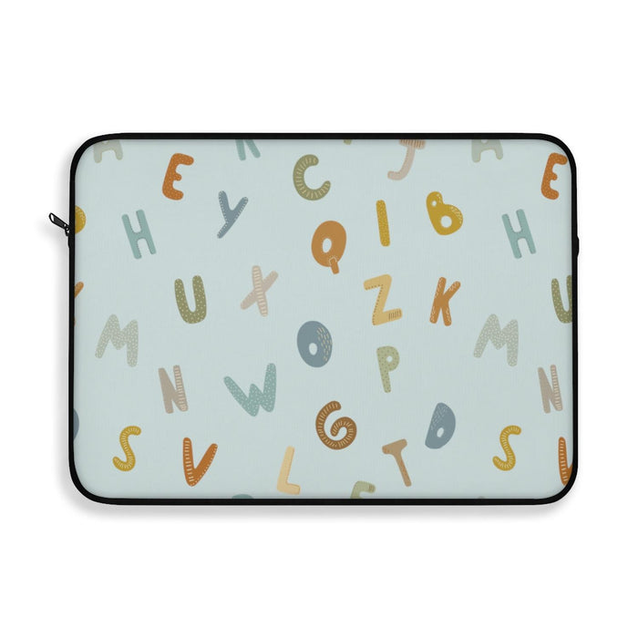 Kids Laptop Sleeve Alphabet, Kids Tablet iPad Cover, Kids IT Accessories | Pippa + June