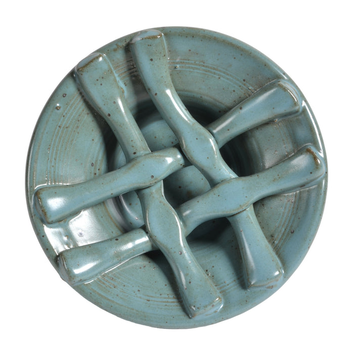 Anthony Stoneware Basketweave Soap Dish, Handmade American Pottery