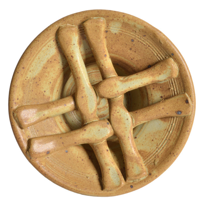 Anthony Stoneware Basketweave Soap Dish, Handmade American Pottery