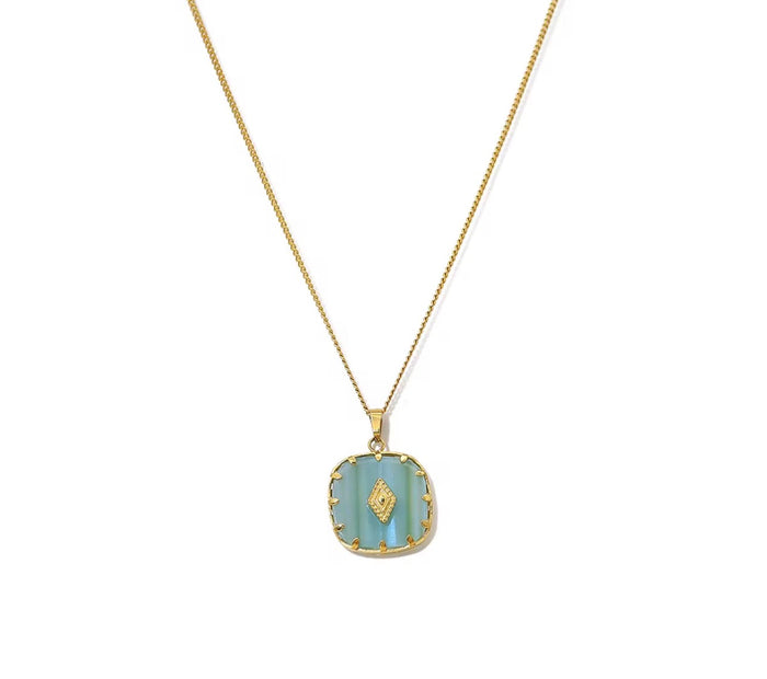 Aqua Luxe Pendant Necklace