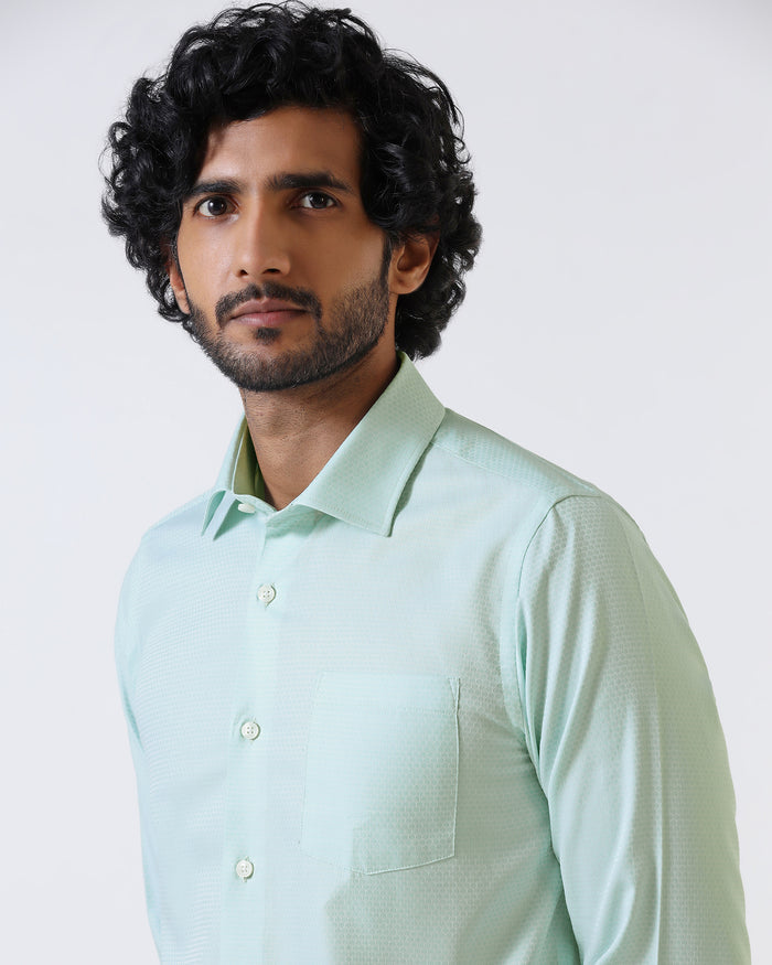 Aqua Textured Shirt - Random
