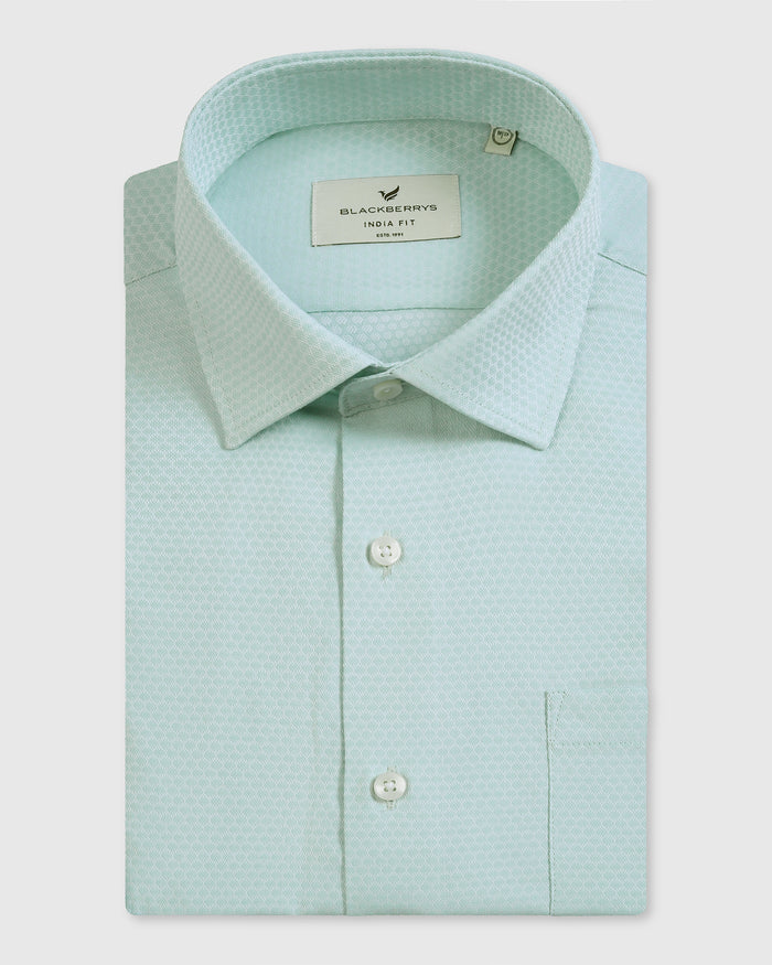 Aqua Textured Shirt - Random