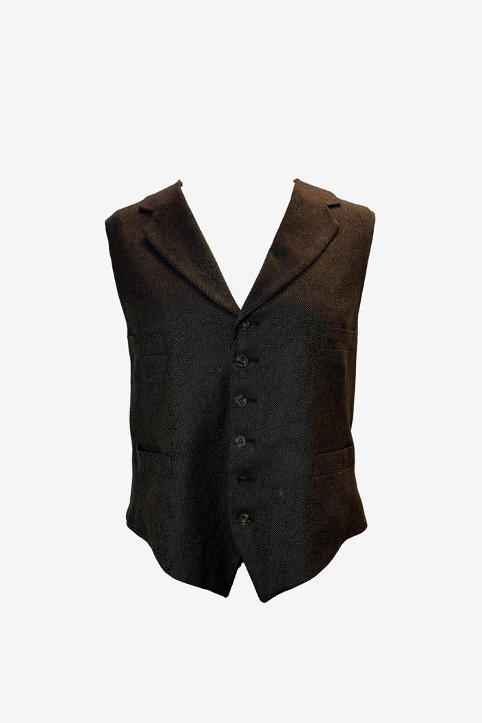Aquasculum Brown Wool Vest image 0