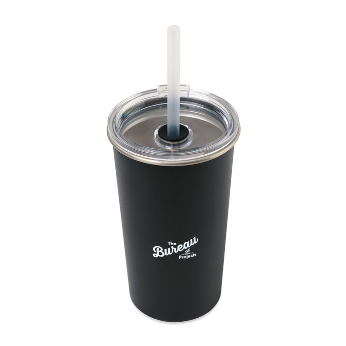 Arlo Classics Stainless Steel Tumbler with Straw - 20 Oz.