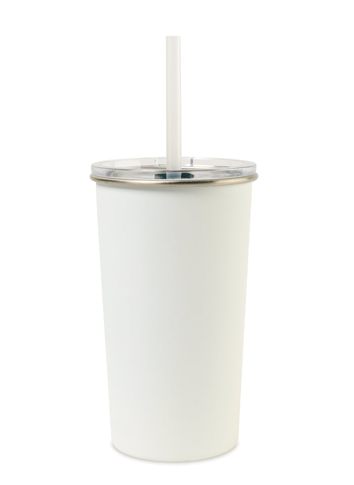 Arlo Classics Stainless Steel Tumbler with Straw - 20 Oz.