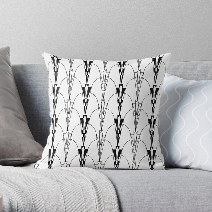 Vintage Art Deco Throw Pillow, Art Deco Decor and Bedding | Pippa + June