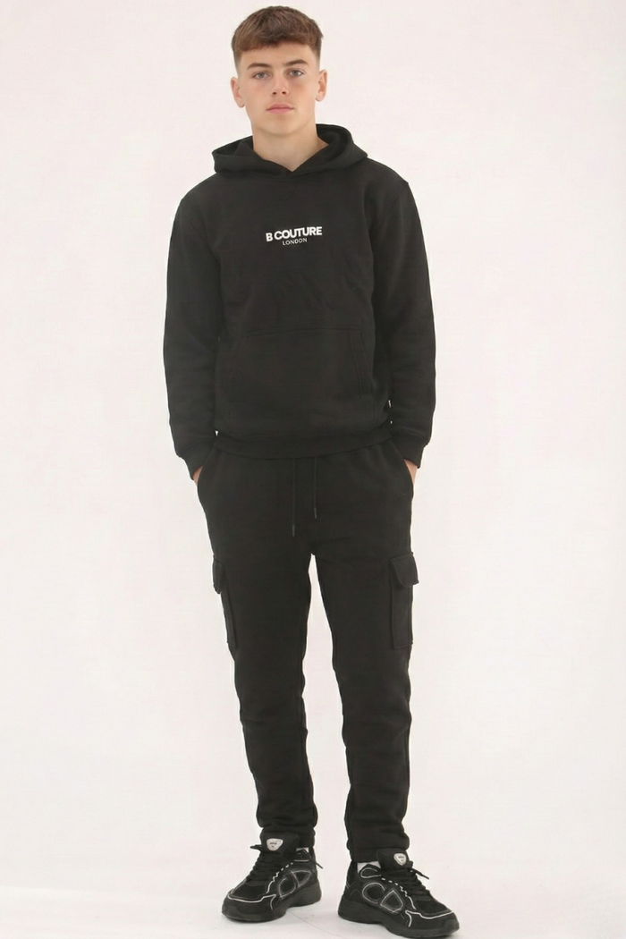 Astrid Boys Fleece Tracksuit - Black