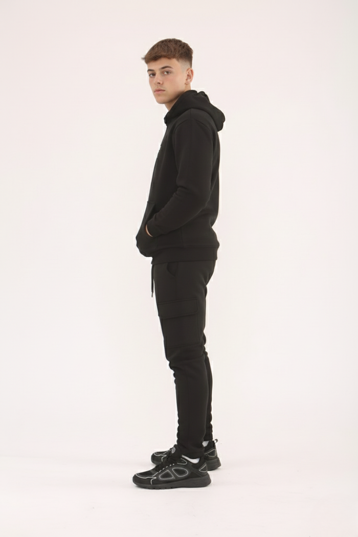 Astrid Boys Fleece Tracksuit - Black