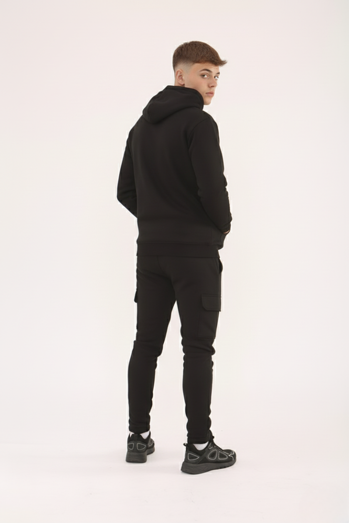 Astrid Boys Fleece Tracksuit - Black