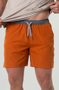 Athletic Short - Heather Orange (White Camo Pocket)