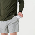 Athletic Shorts - Light Grey Aztec