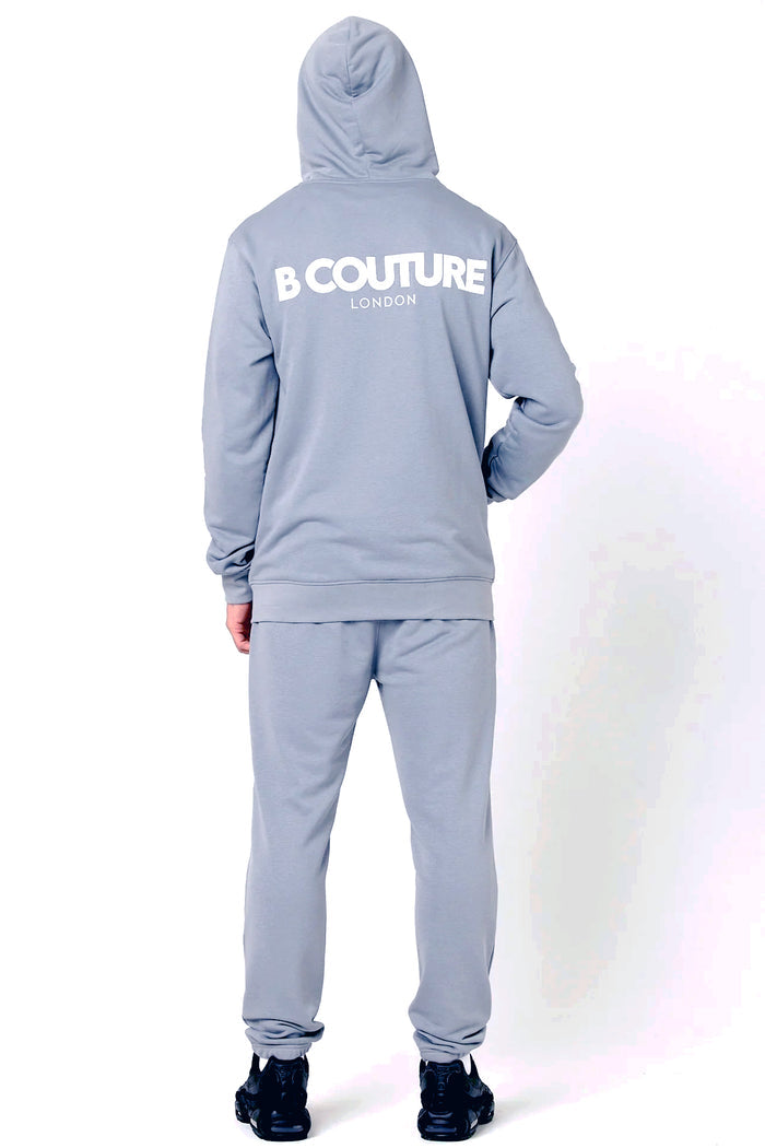 Auckland Fleece Full Zip Tracksuit - Metal Grey