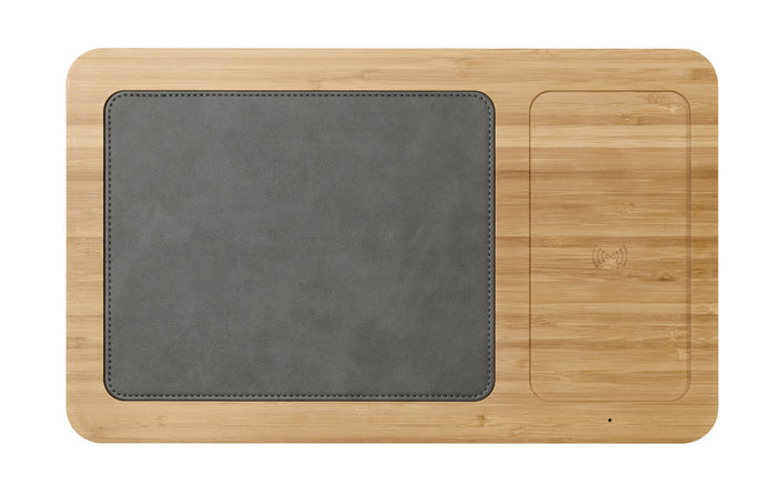 Auden Bamboo Wireless Charging Mouse Pad