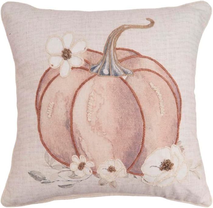 Autumn Fields Pumpkin Pillow