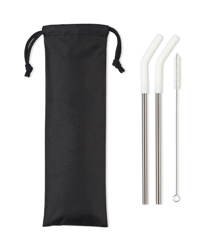 Aviana™ Poppy 2-Pack Stainless Straw Set