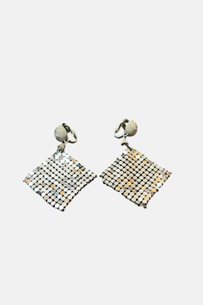 BARCA Silver Mesh Earrings image 0